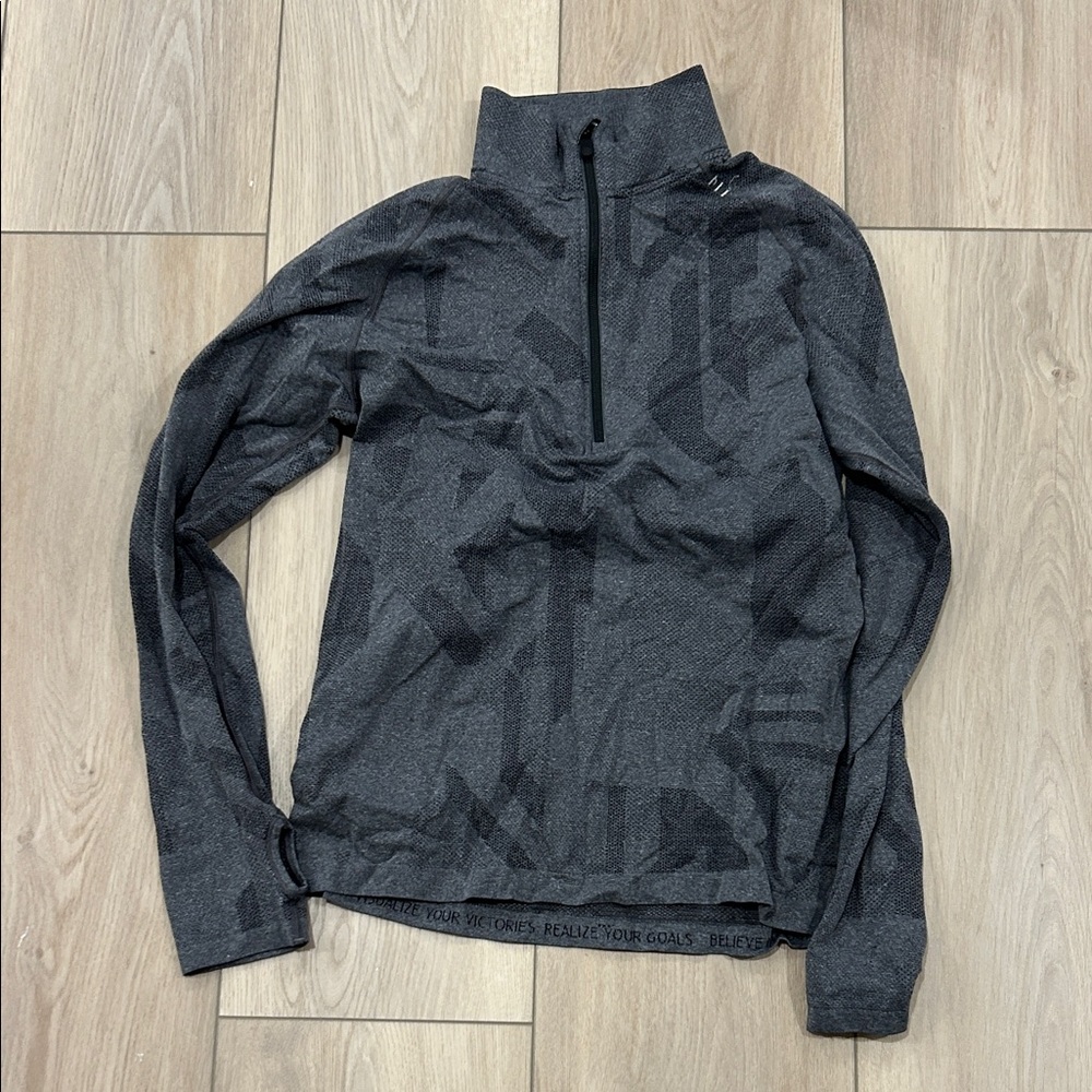 lululemon athletica Men's Dark Gray Zip-Up Sweater
